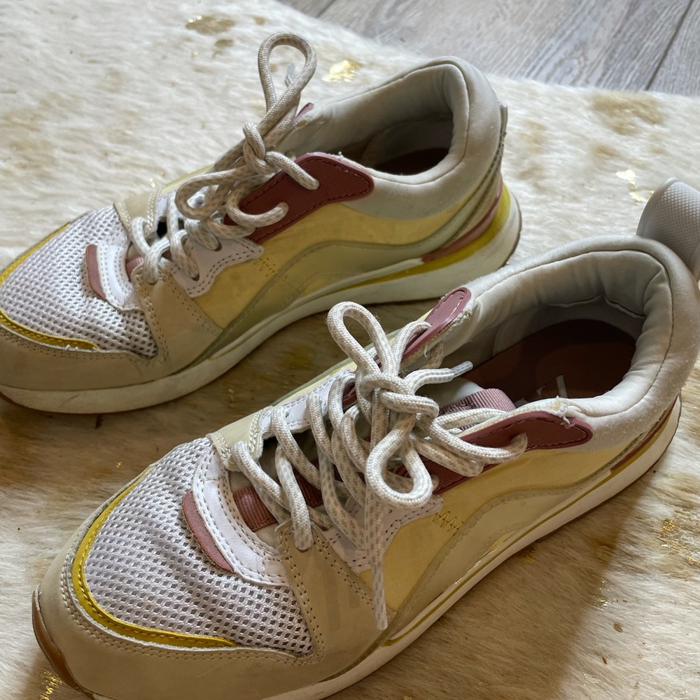 Zara pink yellow fashion sneakers - Picture 6 of 6